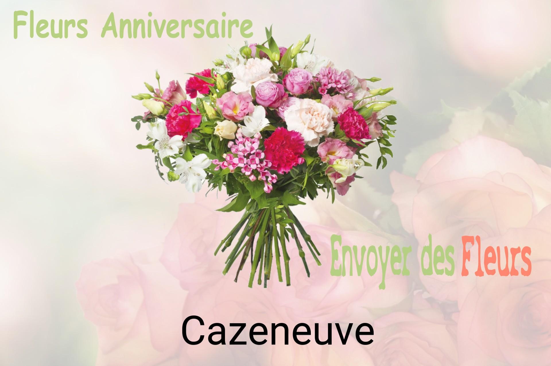 Bouquet de fleurs d’anniversaire livré à Cazeneuve