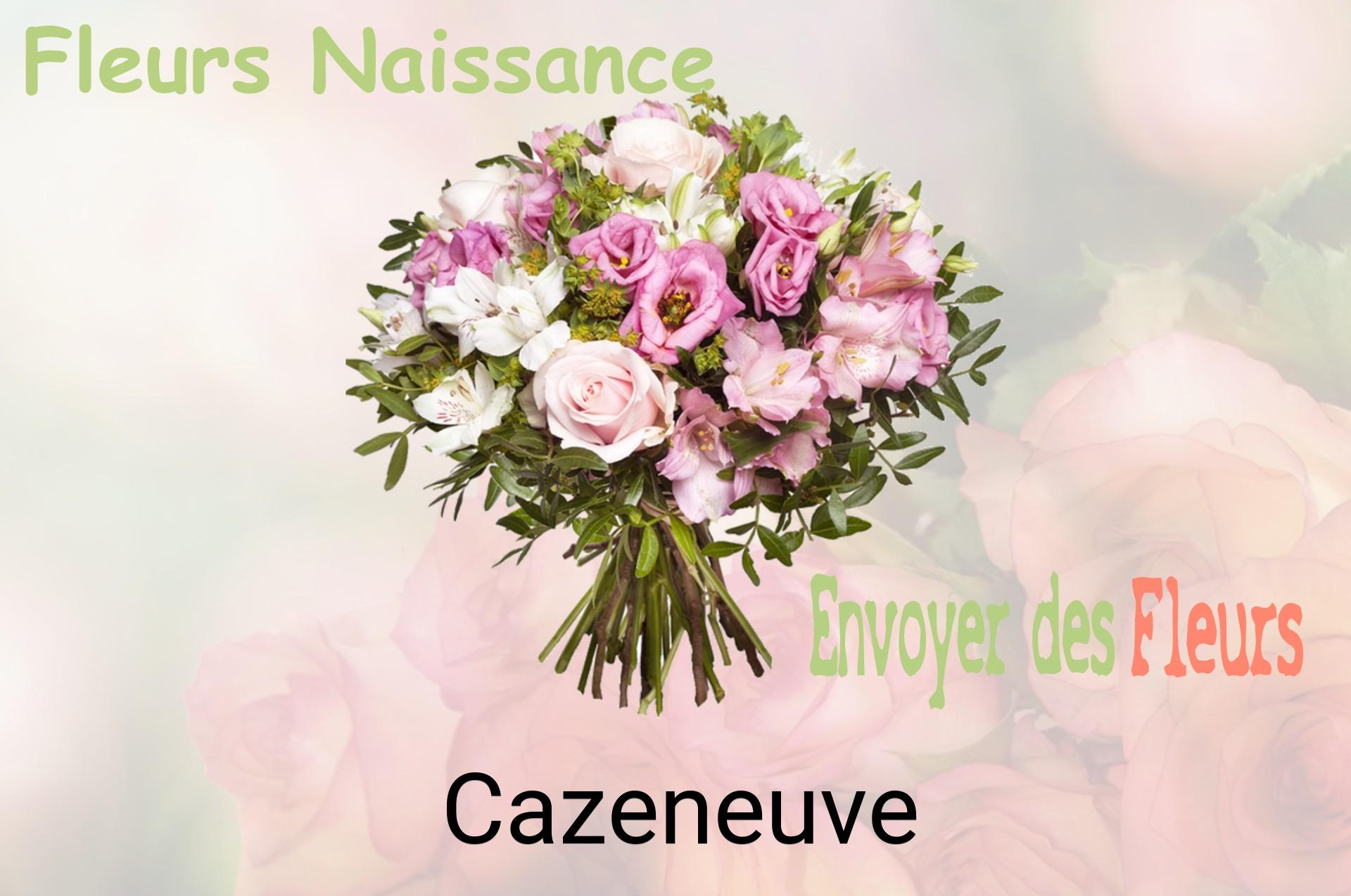 Bouquet de fleurs de naissance livré à Cazeneuve